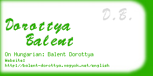 dorottya balent business card